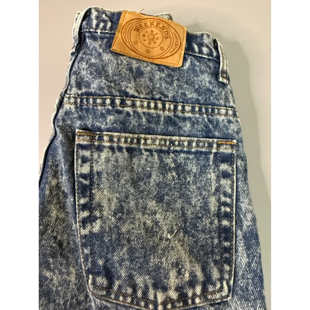 Vintage Weekends JCPenney Mens Acid Wash Jeans Made in USA Blue W29 L30 4099 IND